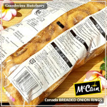 McCain Canada BREADED ONION RINGS Mc Cain 2Lbs 907g